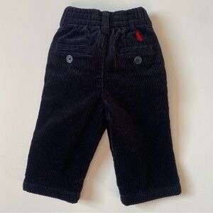 Polo Ralph Lauren Corduroy Pants Size 6 Months Baby Boys Navy Blue Red Pony EUC